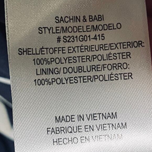 Sachin & Babi Jenny Gown Floral Maxi Dress V Neck Navy Venetia Petal NEW 20W - Picture 12 of 12